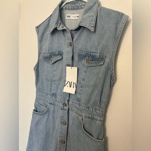 NewZARA jean dress size Medium - Picture 3 of 7